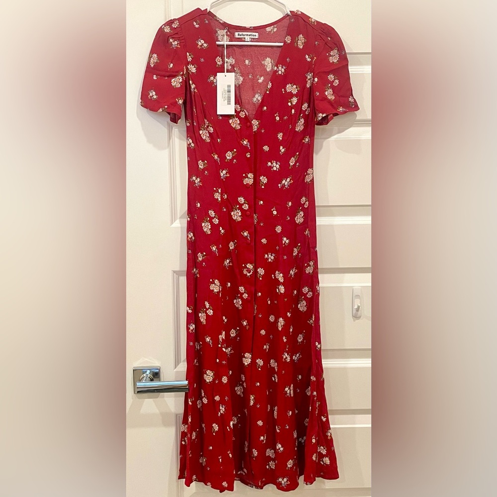 reformation midi dress